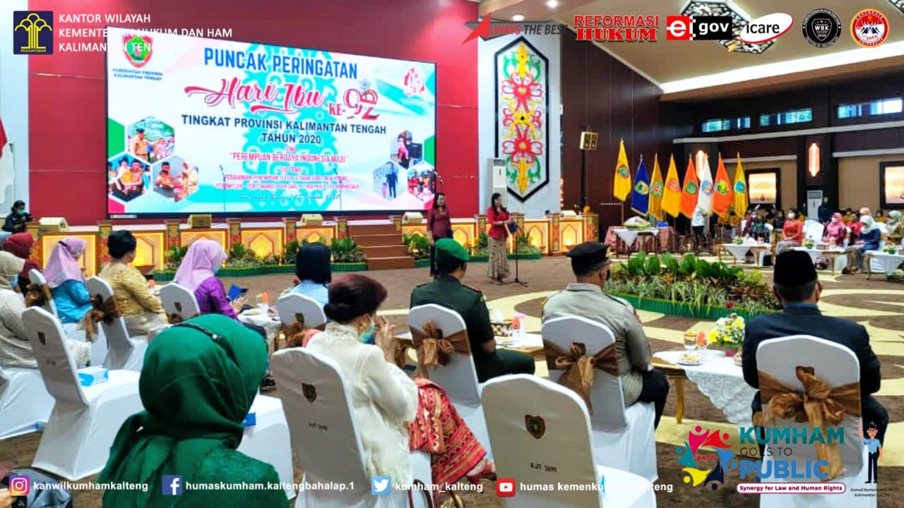 Kanwil Kemenkumham Kalteng Hadiri Peringatan Hari Ibu Ke-92