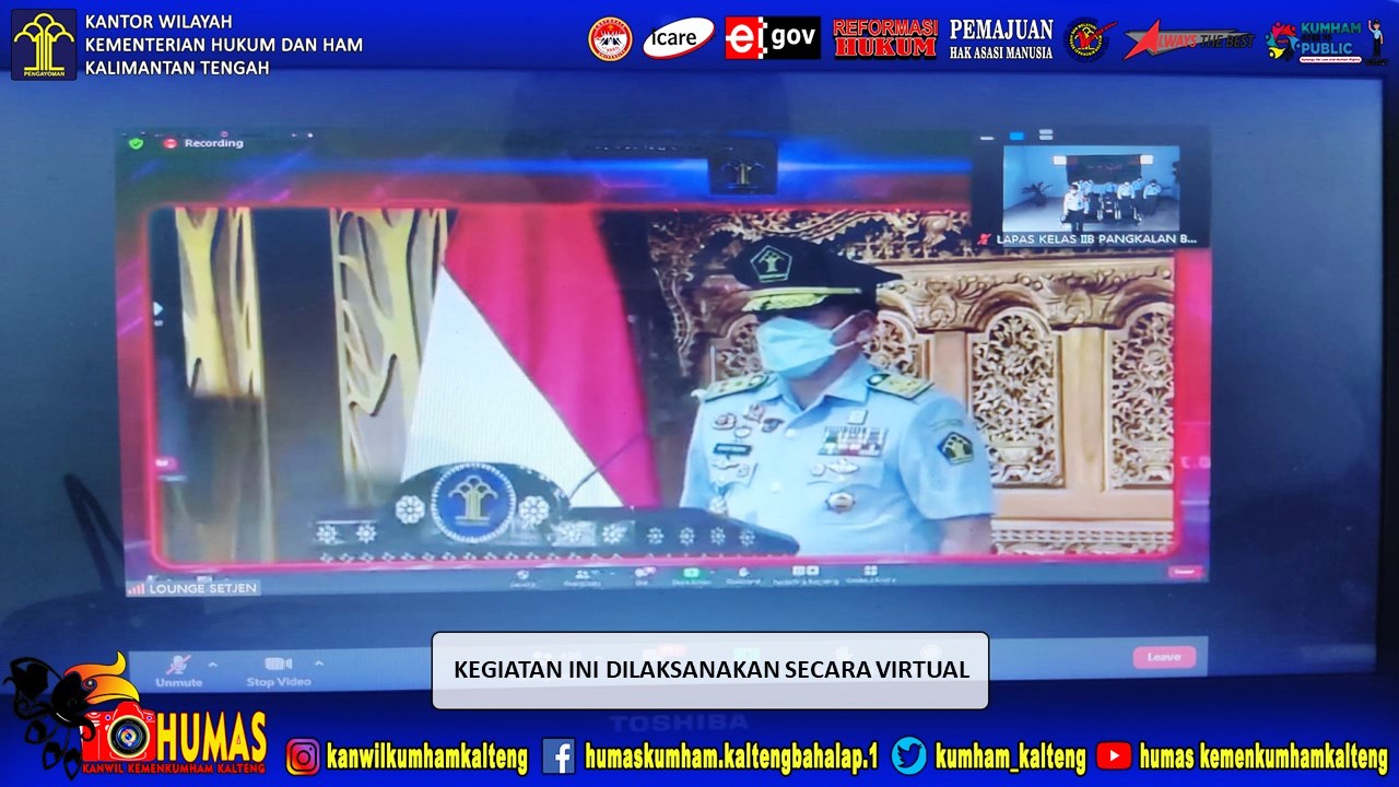 Kalapas Pangkalan Bun Hadiri Pelantikan Pimti Pratama Kanwil Banten