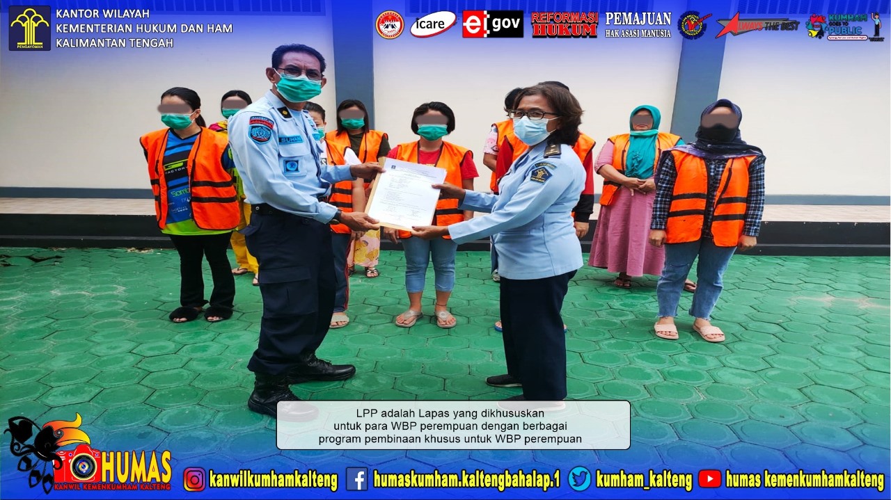 WBP Perempuan Lapas Sampit Dipindahkan ke LPP Palangka Raya