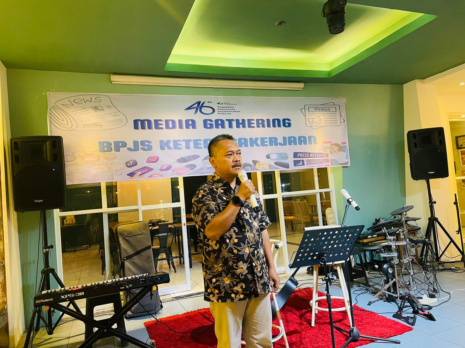 Kepala Disnakertrans Prov. Kalteng Hadiri Media Gathering BPJS Ketenagakerjaan