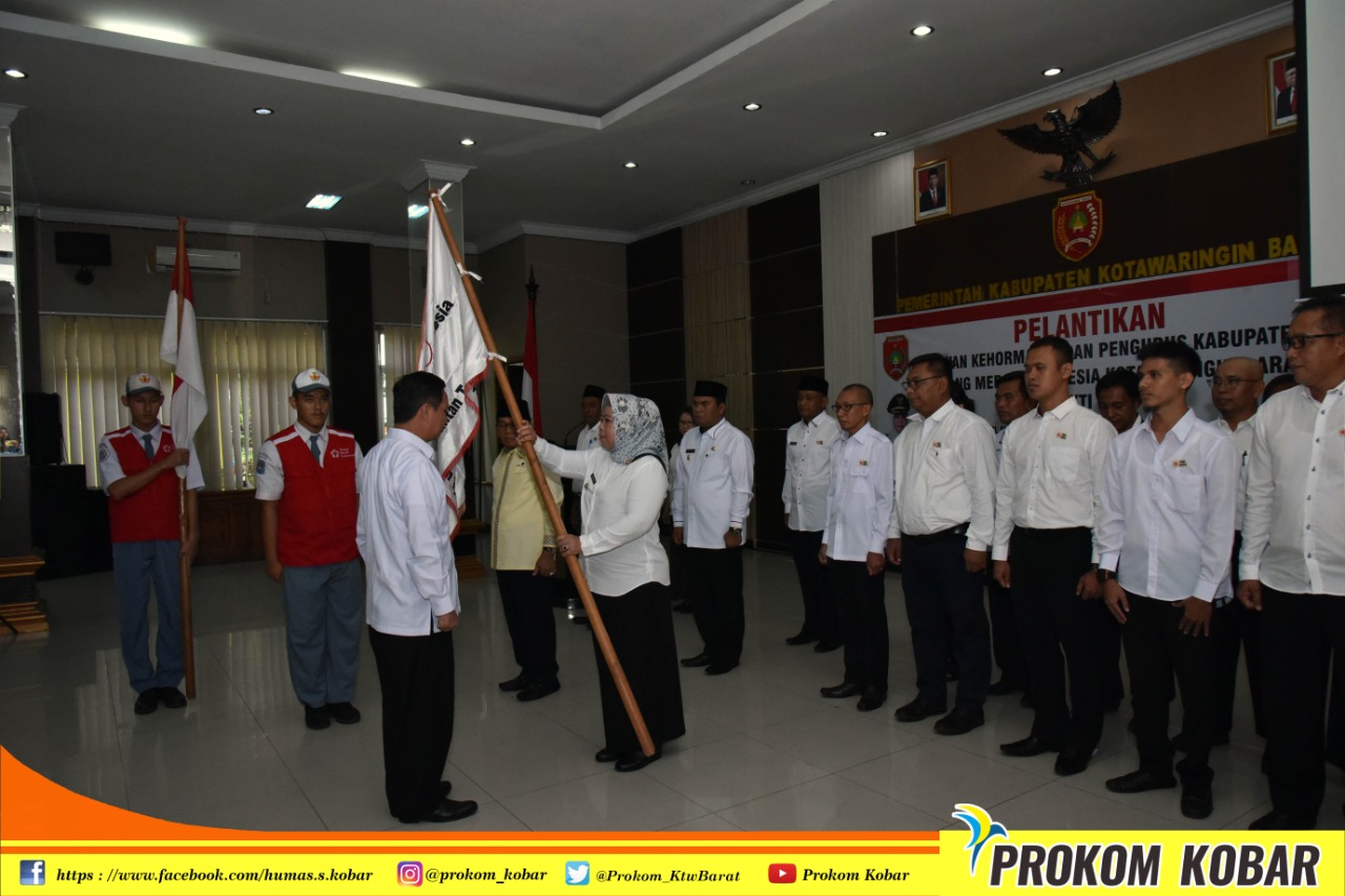 Dilantik Jadi Ketua PMI, Bupati Kobar Komitmen Tingkatkan Layanan Organisasi