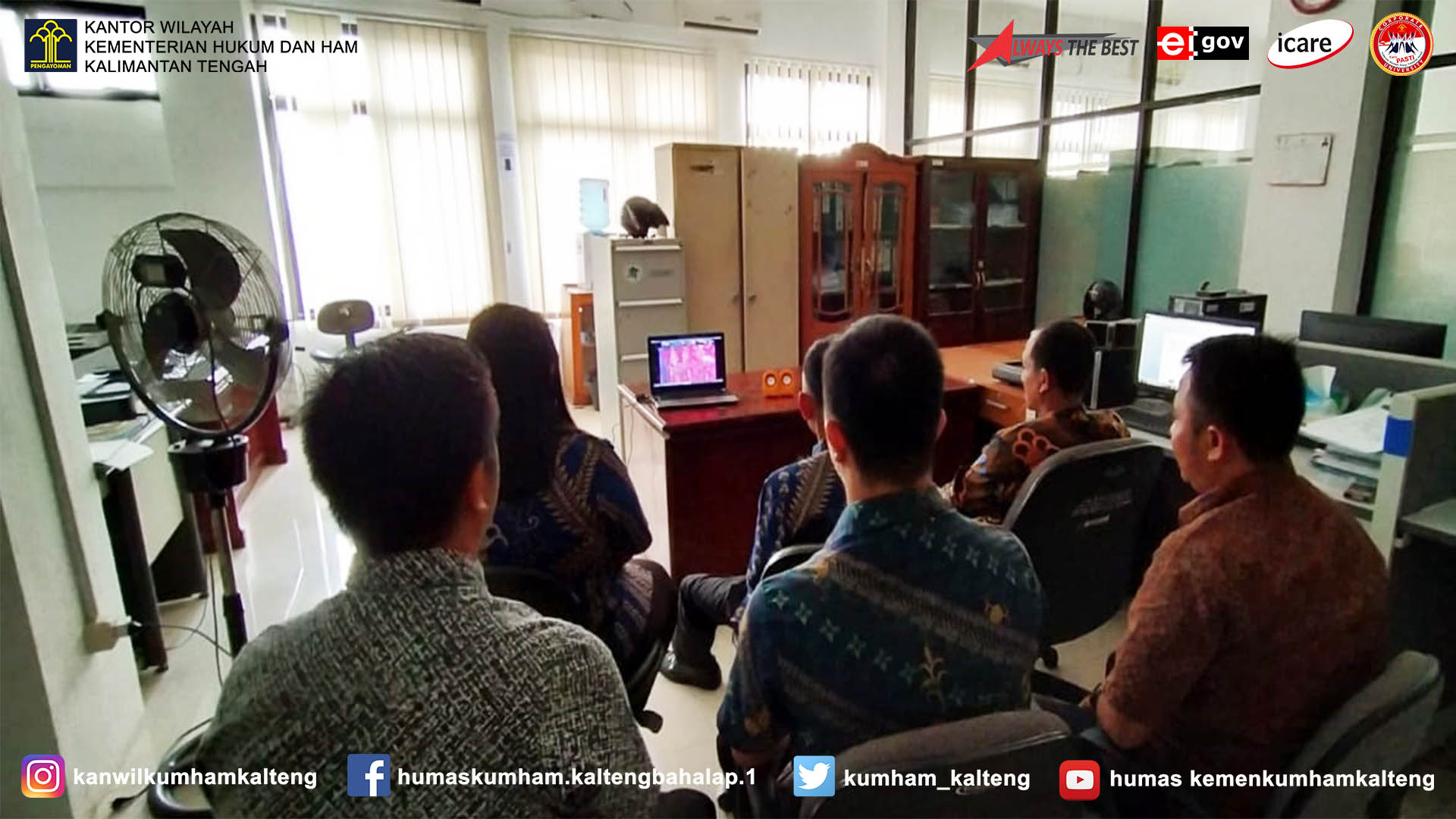 Divisi Pemasyarakatan Ikuti Video Conference Deklarasi Resolusi Pemasyarakatan Tahun 2020