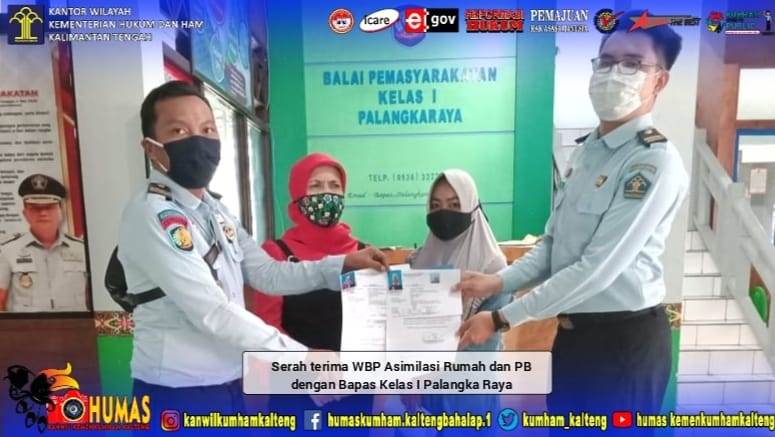 Lapas Perempuan Palangka Raya Kembali Laksanakan Pembebasan Bersyarat dan Asimilasi Rumah 2 orang Warga Binaan Pemasyarakatan 