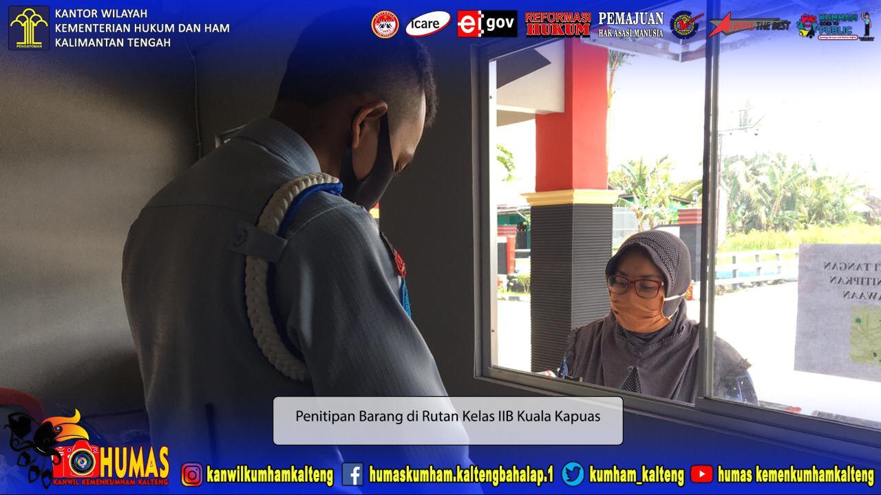 Berikan Pelayanan Prima, Rutan Kuala Kapuas Tetap Buka Penitipan Barang