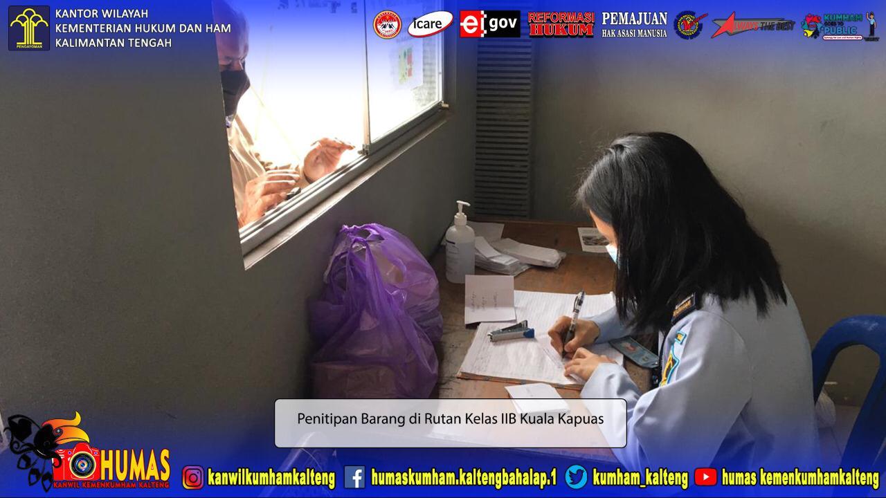 Berikan Pelayanan Prima, Rutan Kuala Kapuas Tetap Buka Penitipan Barang