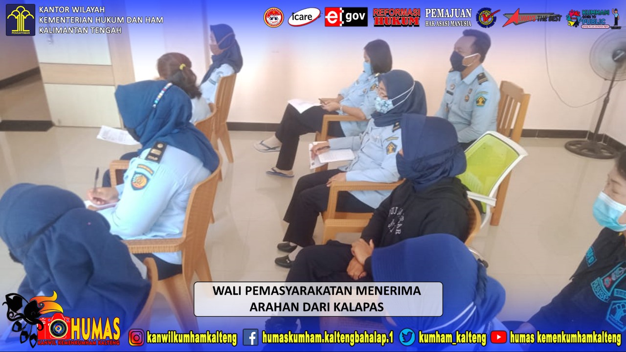 Sosialisasi Kemenkumham Corpu Terhadap Petugas Pemasyarakatan Lapas Perempuan Kelas IIA Palangka Raya 