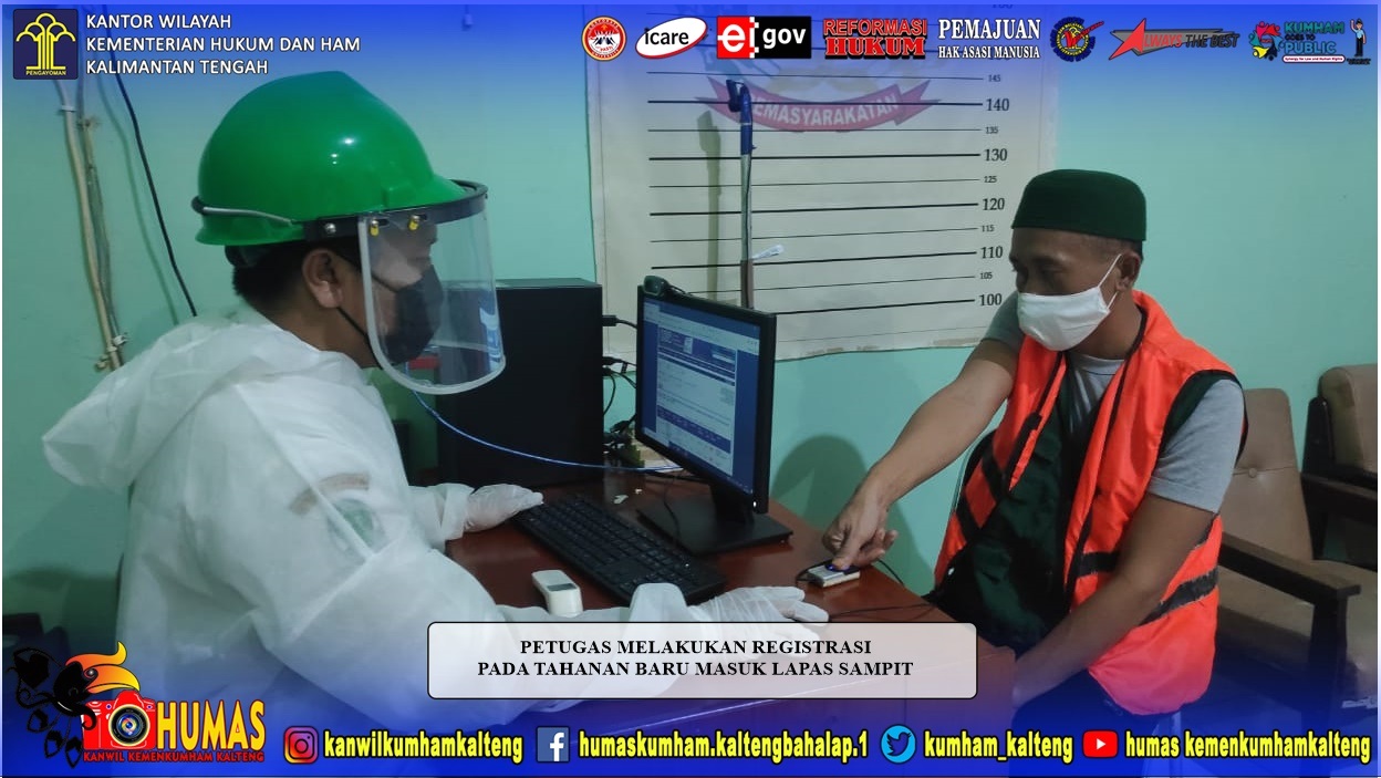 Tahanan Baru Masuk Lapas Sampit WajibTerapkan Prokes
