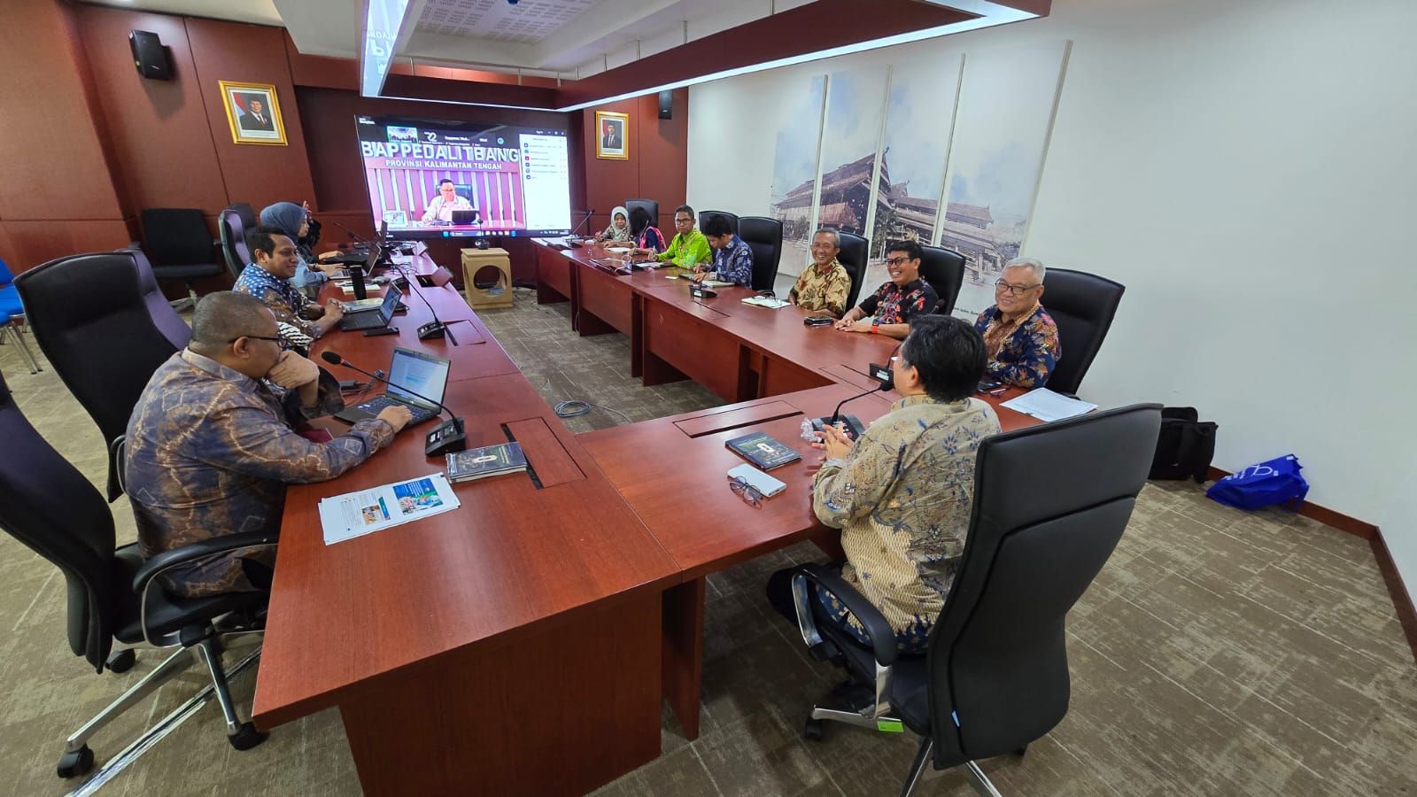 Perkuat Sinergi Pembangunan Berkelanjutan, Bapperida Kalteng Bahas Blueprint 2045 Bersama Bappenas