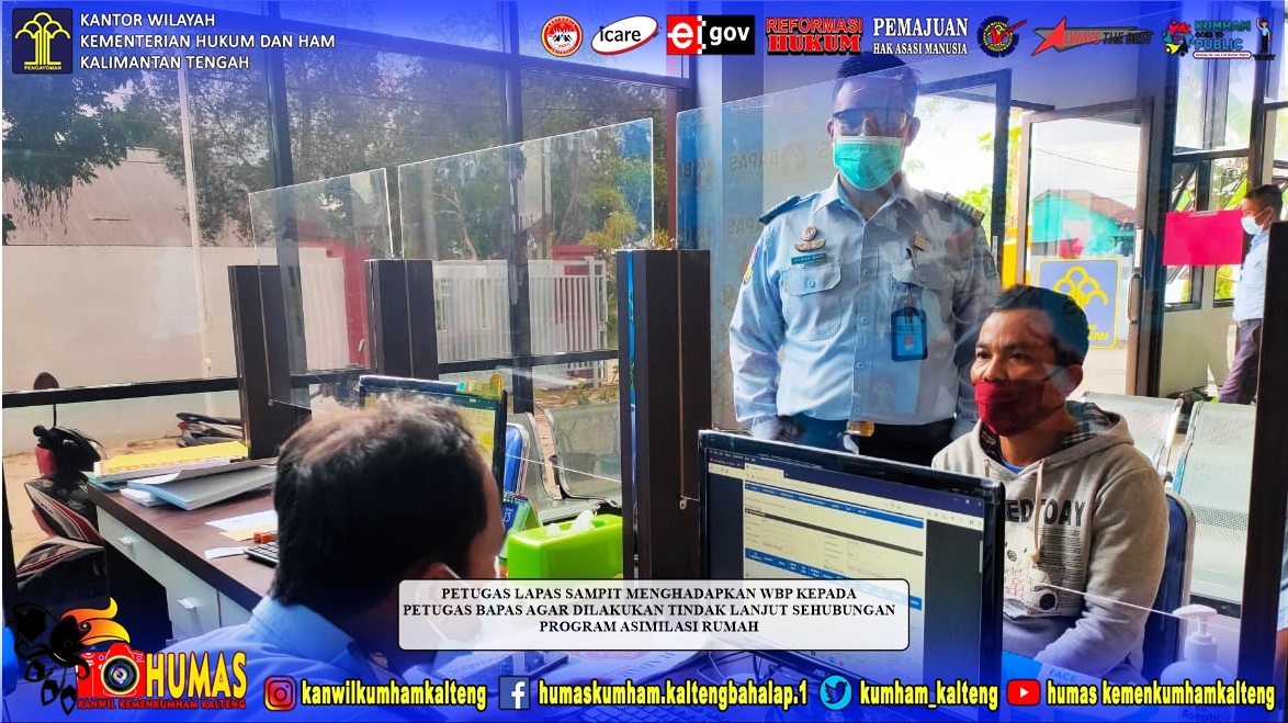 Tiga Orang Narapidana Lapas Sampit Jalani Program Asimilasi Rumah dan 1 Orang Narapidana Jalani Pembebasan Bersyarat
