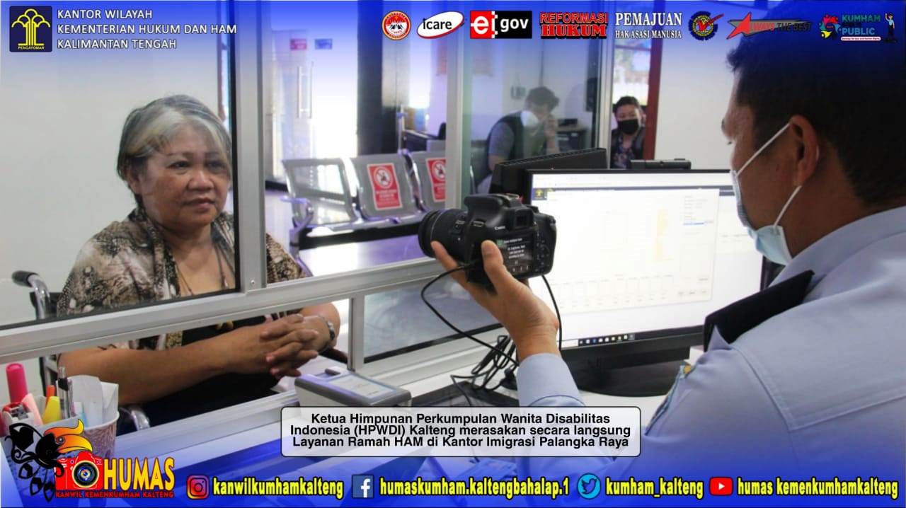 Layanan Ramah HAM Imigrasi Palangka Raya, Ketua HWPDI Kalimantan Tengah Beri Apresiasi