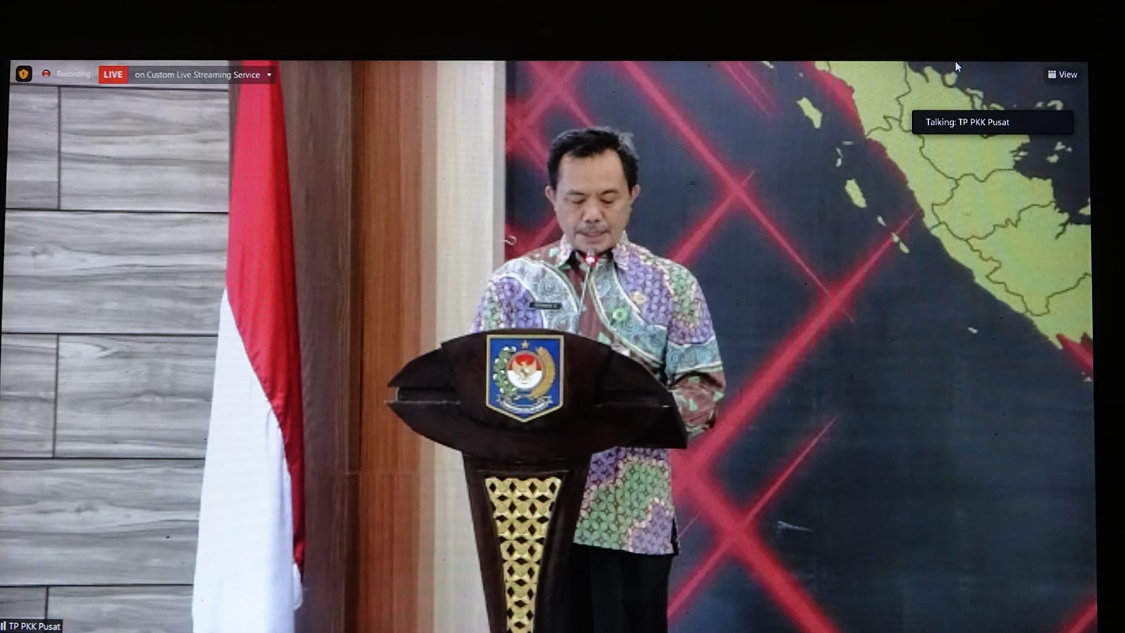 Ketua TP-PKK Kalteng Hadiri Penutupan Rapat Kerja Nasional IX PKK Tahun 2021