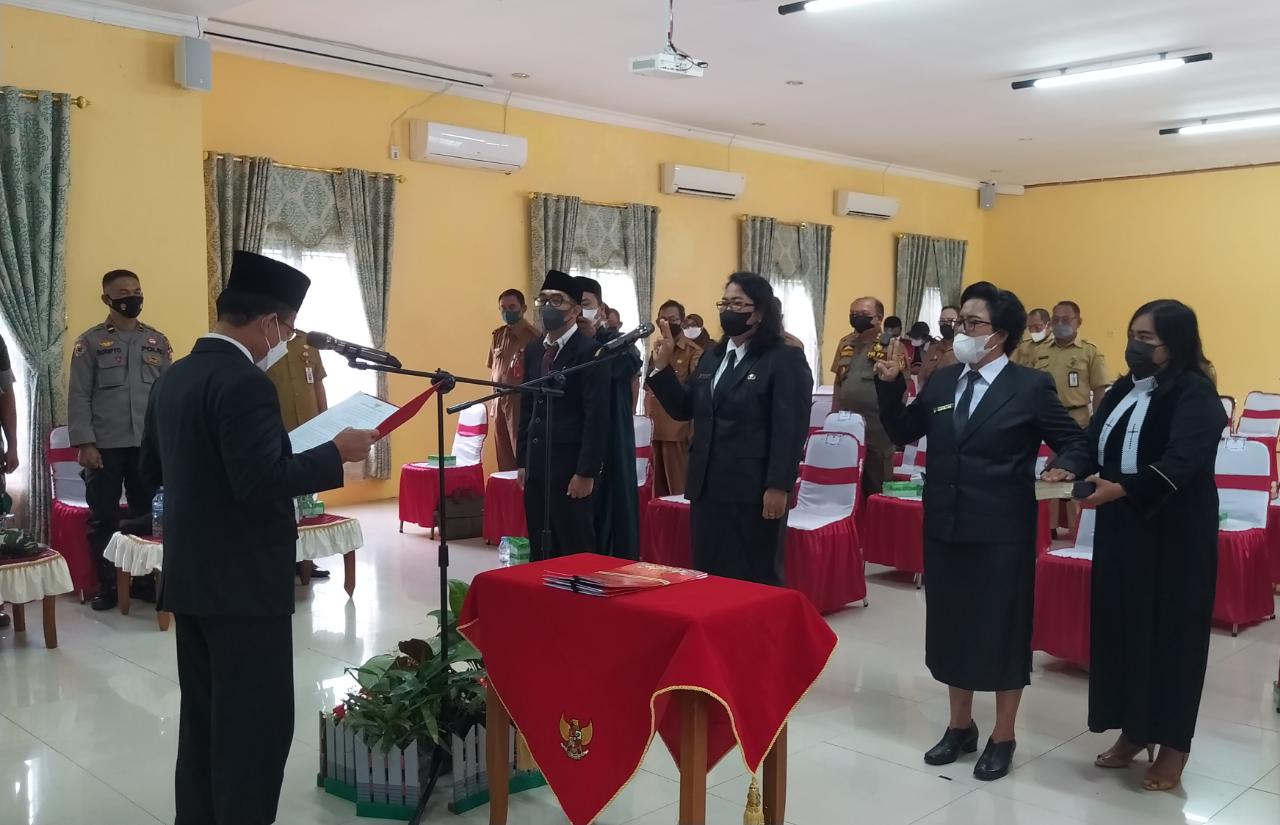 Lantik Pejabat Administrator dan Pengawas, Bupati Katingan: Jabatan Adalah Amanah 