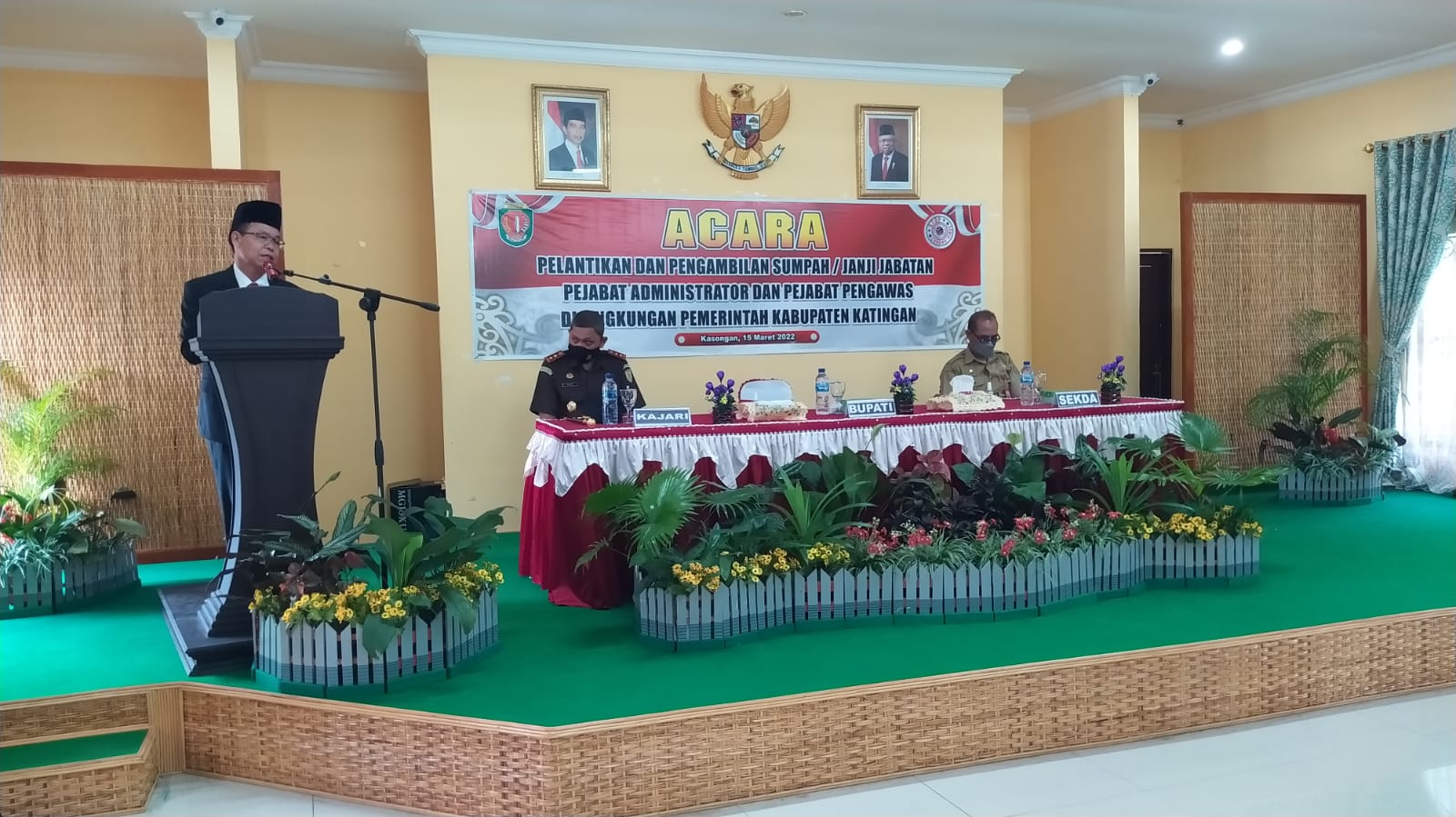 Lantik Pejabat Administrator dan Pengawas, Bupati Katingan: Jabatan Adalah Amanah 