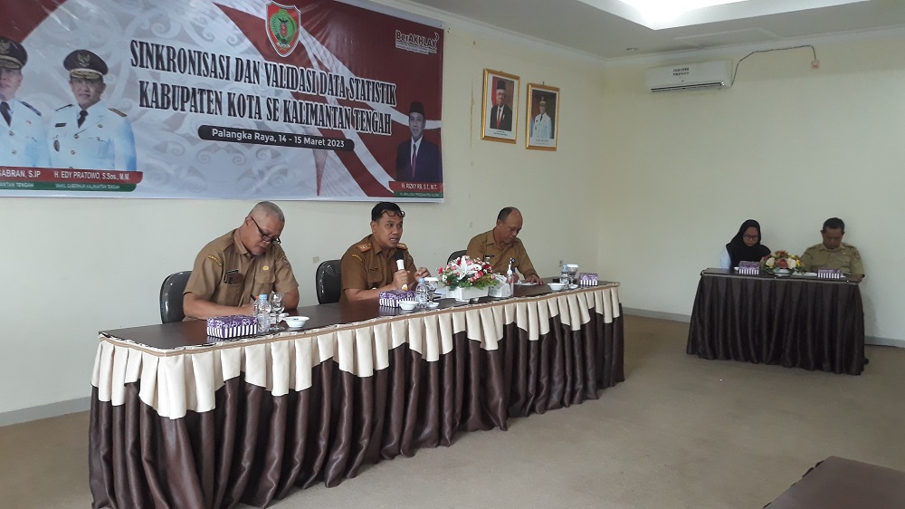Pentingnya Peran Data, Disbun Prov. Kalteng Gelar Sinkronikasi dan Validasi Data Statistik Kabupaten/Kota se-Kalteng