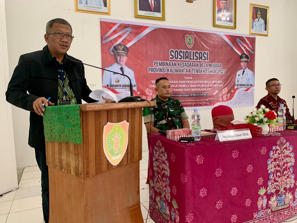 Badan Kesbangpol Prov. Kalteng Gelar Sosialisasi Pembinaan Kesadaran Bela Negara