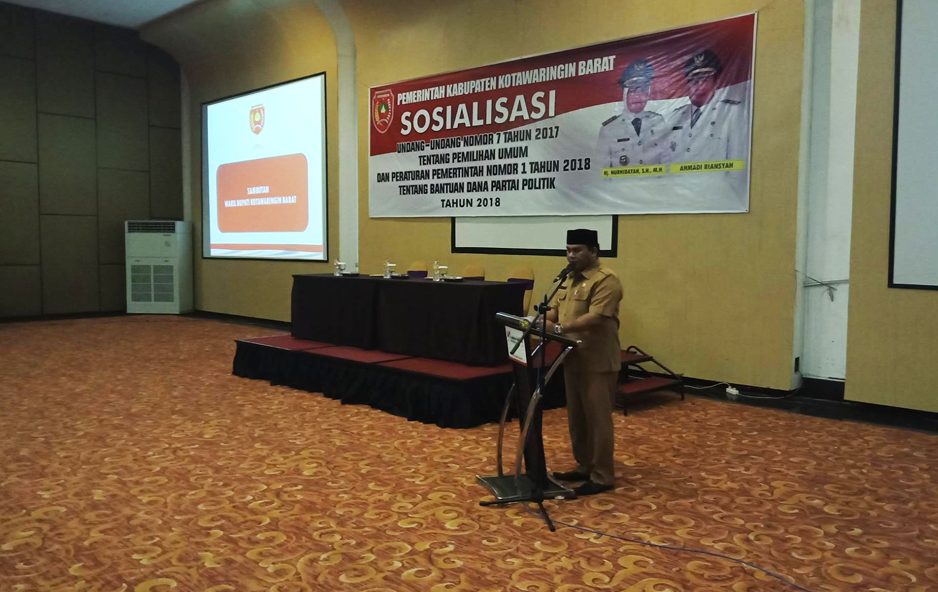 Kesbangpol Kobar Sosialisasi UU No 7 Tahun 2017