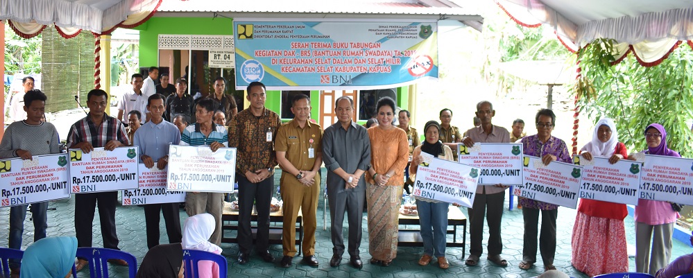Kapuas Terima 178 Bantuan Rumah Swadaya