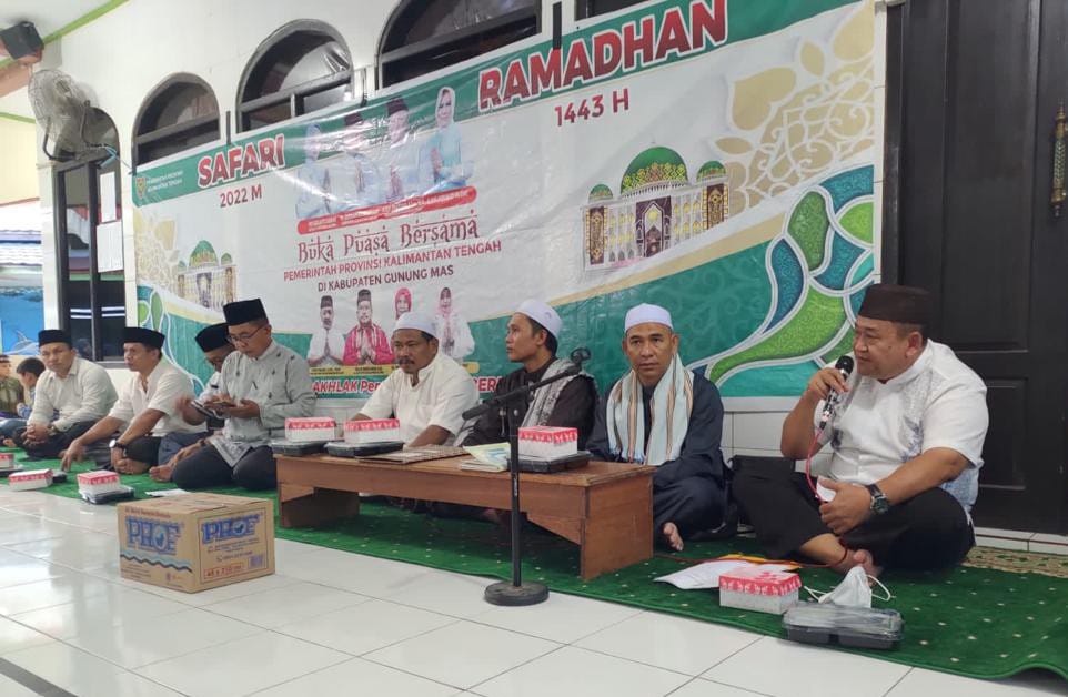 Pemprov. Kalteng Safari Ramadan di Masjid Al Amin Tumbang Miri Gumas
