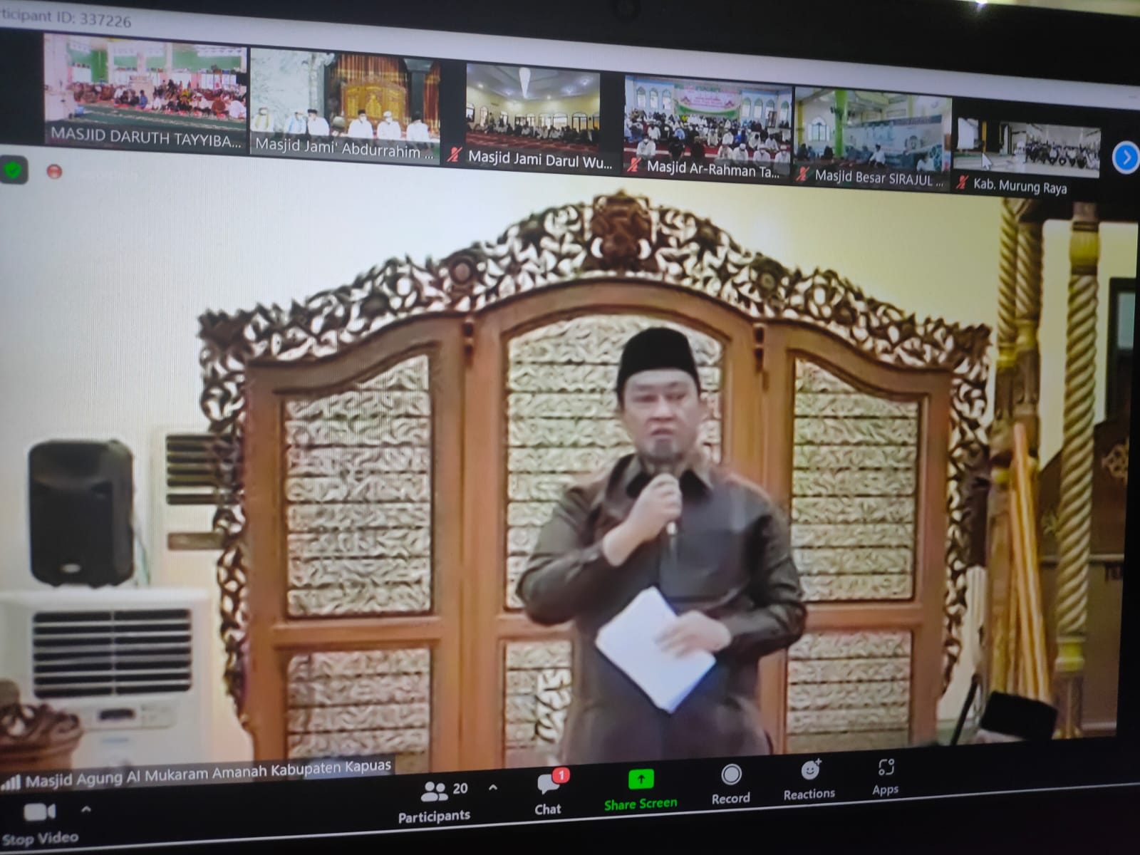 Safari Ramadhan dan Silaturahmi di 13 Kabupaten/Kota, Wagub Kalteng Sampaikan Arahan Gubernur Menyongsong Hari Raya Idul Fitri 1443 H/2022 M