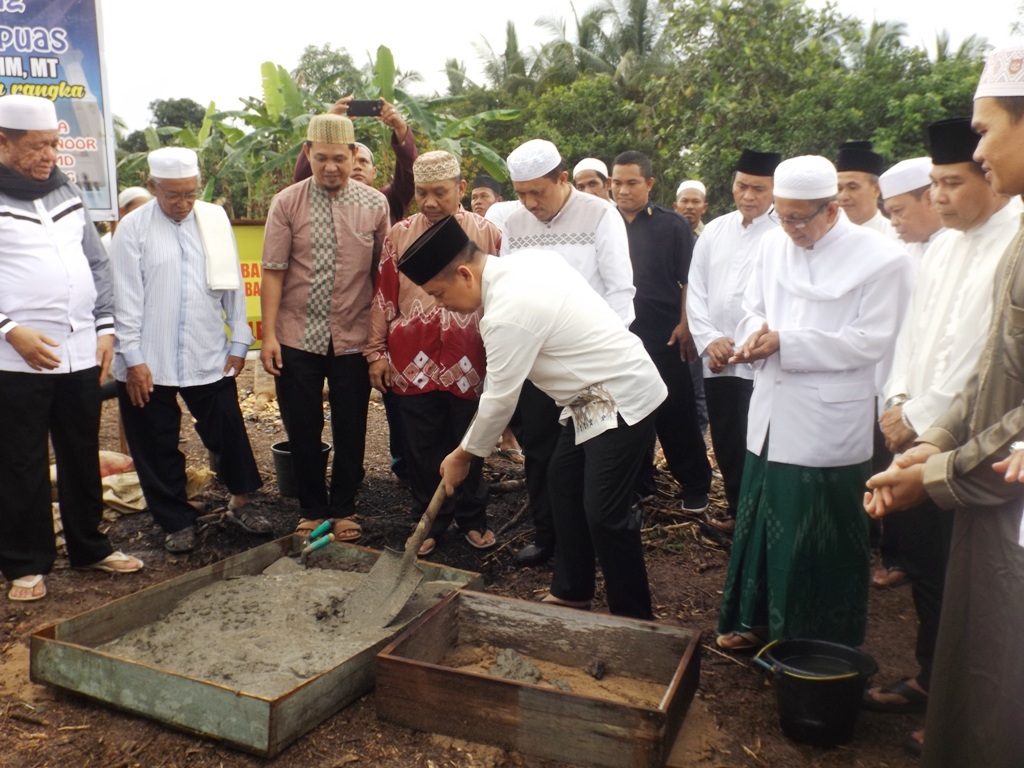 Safari Ramadhan dan Peletakan Batu Pertama Masjid Mujahidinnoor Pangkalan Rekan