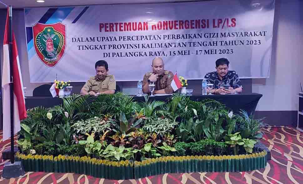 Percepat Perbaikan Gizi Masyarakat Kalteng, Dinkes Prov. Kalteng Gelar Pertemuan Konvergensi Lintas Program dan Lintas Sektor