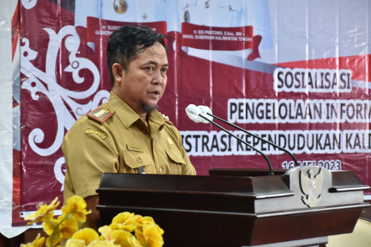 Tingkatkan Kesadaran Administrasi Kependudukan, Disdukcapil Prov. Kalteng Gelar Sosialisasi Informasi Pengelolaan Adminduk