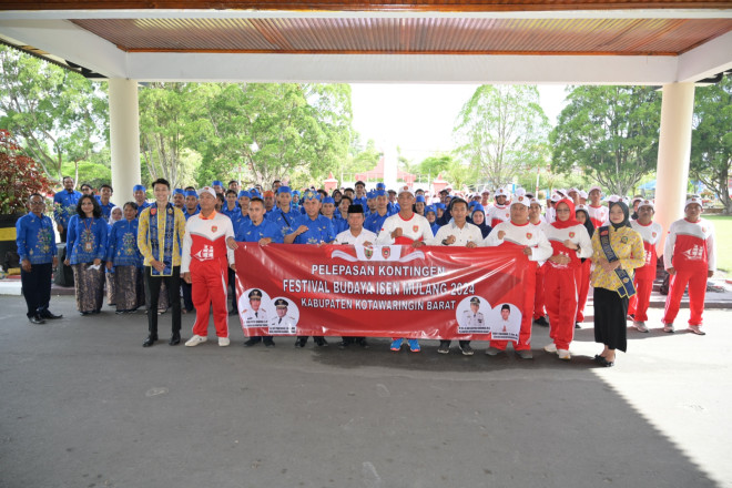 173 Kontingen Kobar Ikuti Festival Budaya Isen Mulang di Palangka Raya