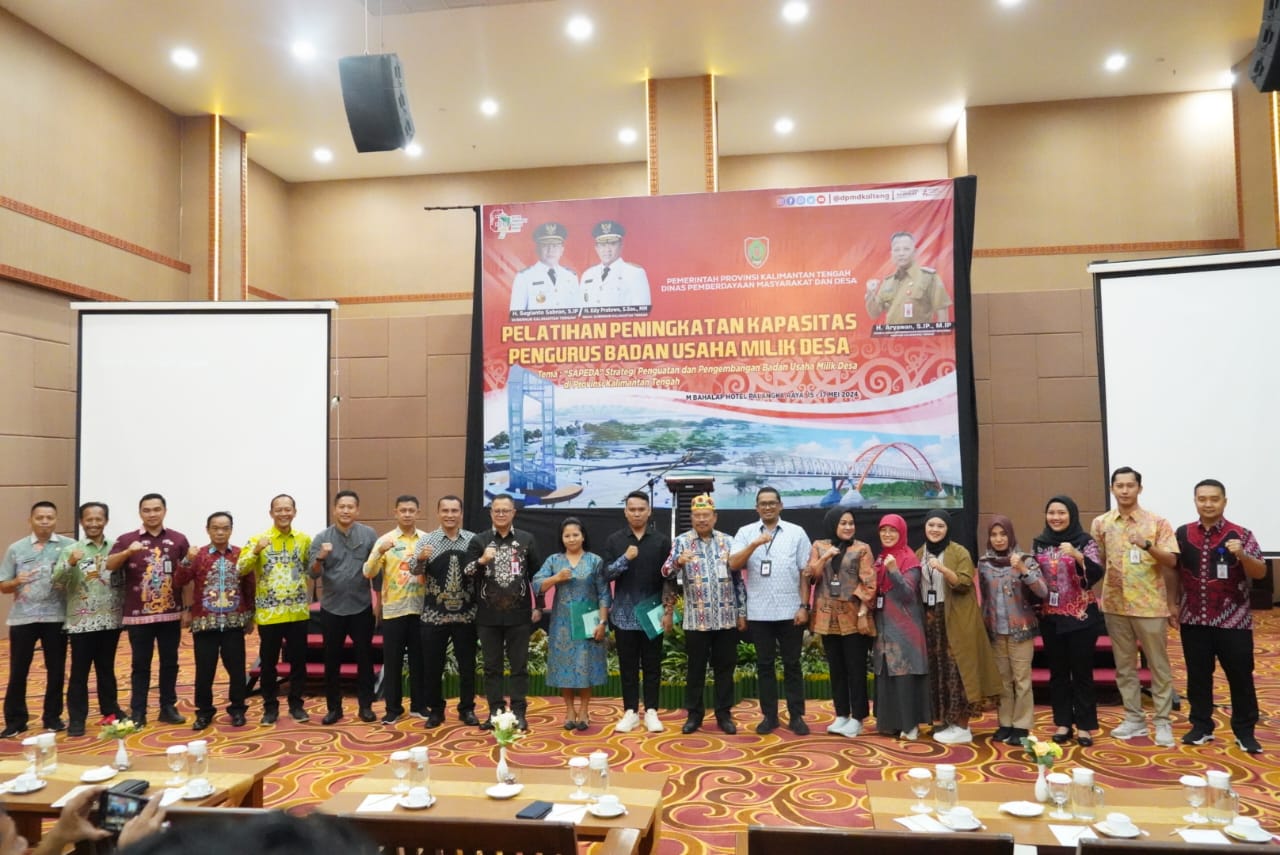 Sekda Nuryakin Buka  Pelatihan Pengelolaan Keuangan BUMDes Tingkat Prov. Kalteng Tahun 2024