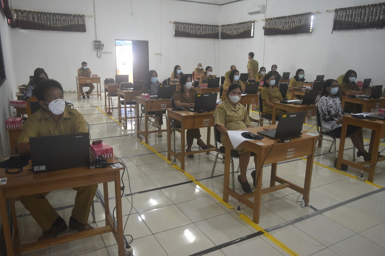 Sebanyak 22 ASN Pemkab Gumas Ikuti Ujian Kenaikan Pangkat Penyesuaian Ijazah