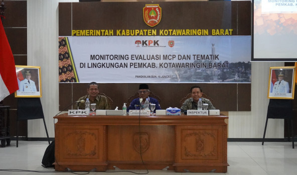 Pemkab Kobar Koordinasikan Pemeberantasan Korupsi bersama KPK