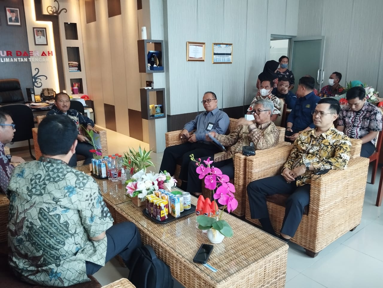 Inspektur Daerah Prov. Kalteng Terima Audiensi BADIKLAT PKN BPK RI Yogyakarta