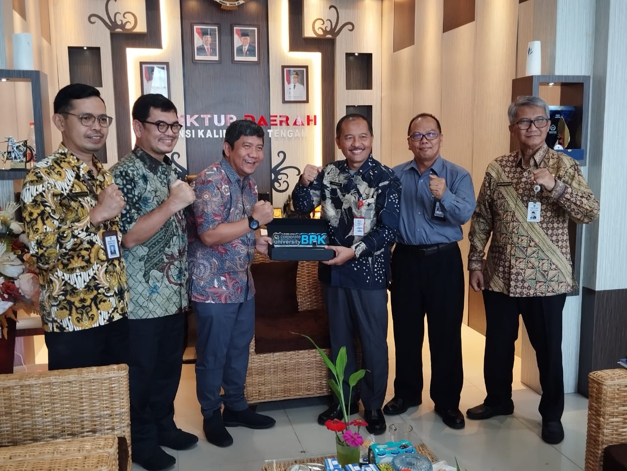 Inspektur Daerah Prov. Kalteng Terima Audiensi BADIKLAT PKN BPK RI Yogyakarta
