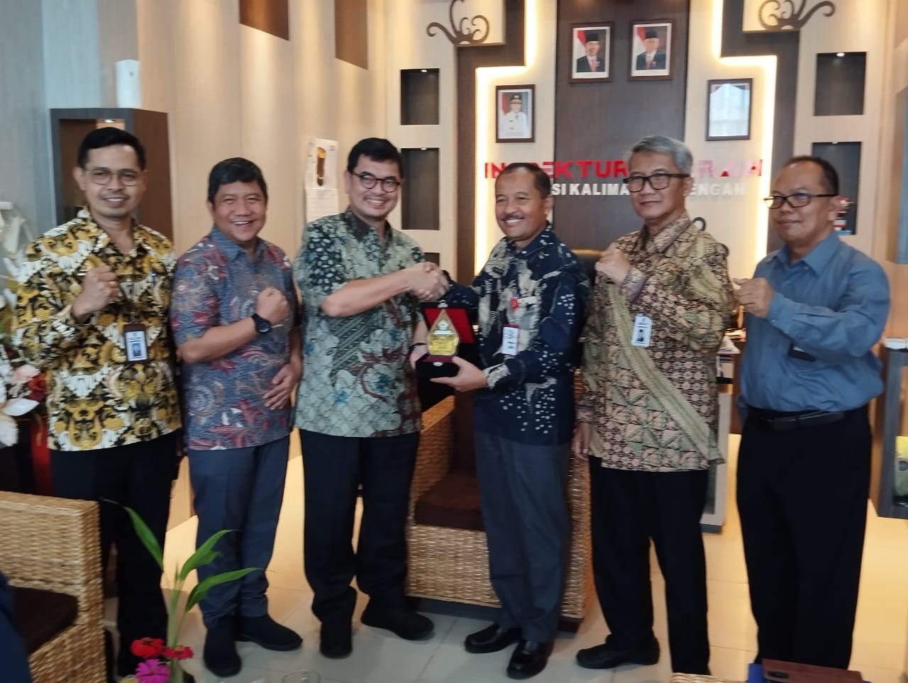 Inspektur Daerah Prov. Kalteng Terima Audiensi BADIKLAT PKN BPK RI Yogyakarta