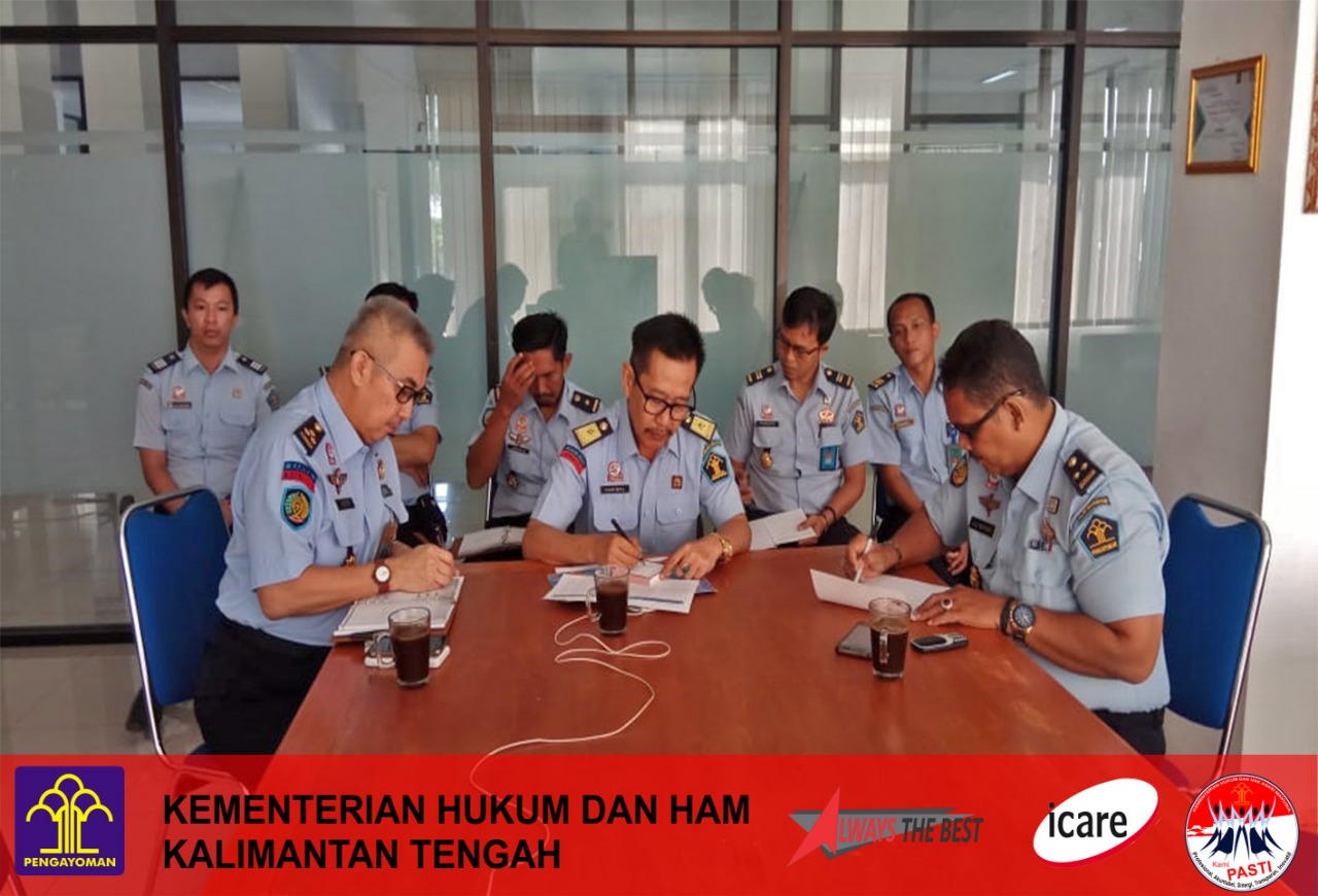 Video Conference Peningkatan Kualitas Kinerja dan Penguatan Kompetensi langsung oleh Dirjen Pemasyarakatan