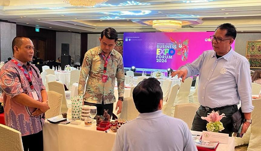 Dislutkan Kalteng Ikuti Singapore - Indonesia Business Expo Forum 2024