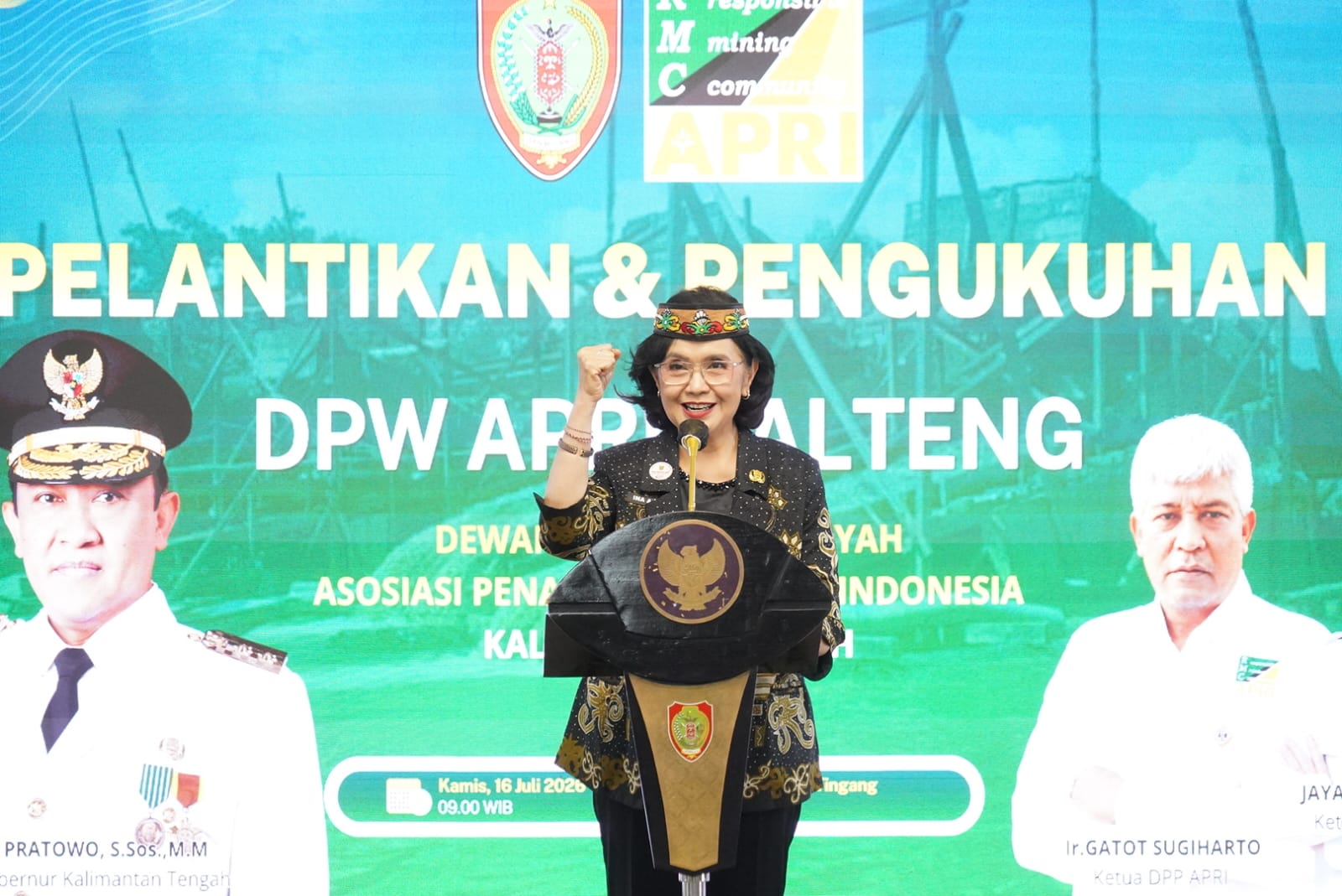 Gubernur Kalteng Hadiri Pelantikan DPW APRI, Tekankan Pertambangan Rakyat yang Legal dan Ramah Lingkungan   