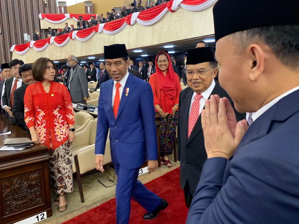 Gubernur Kalteng H. Sugianto Sabran Menghadiri Pidato Presiden di Sidang Tahunan MPR