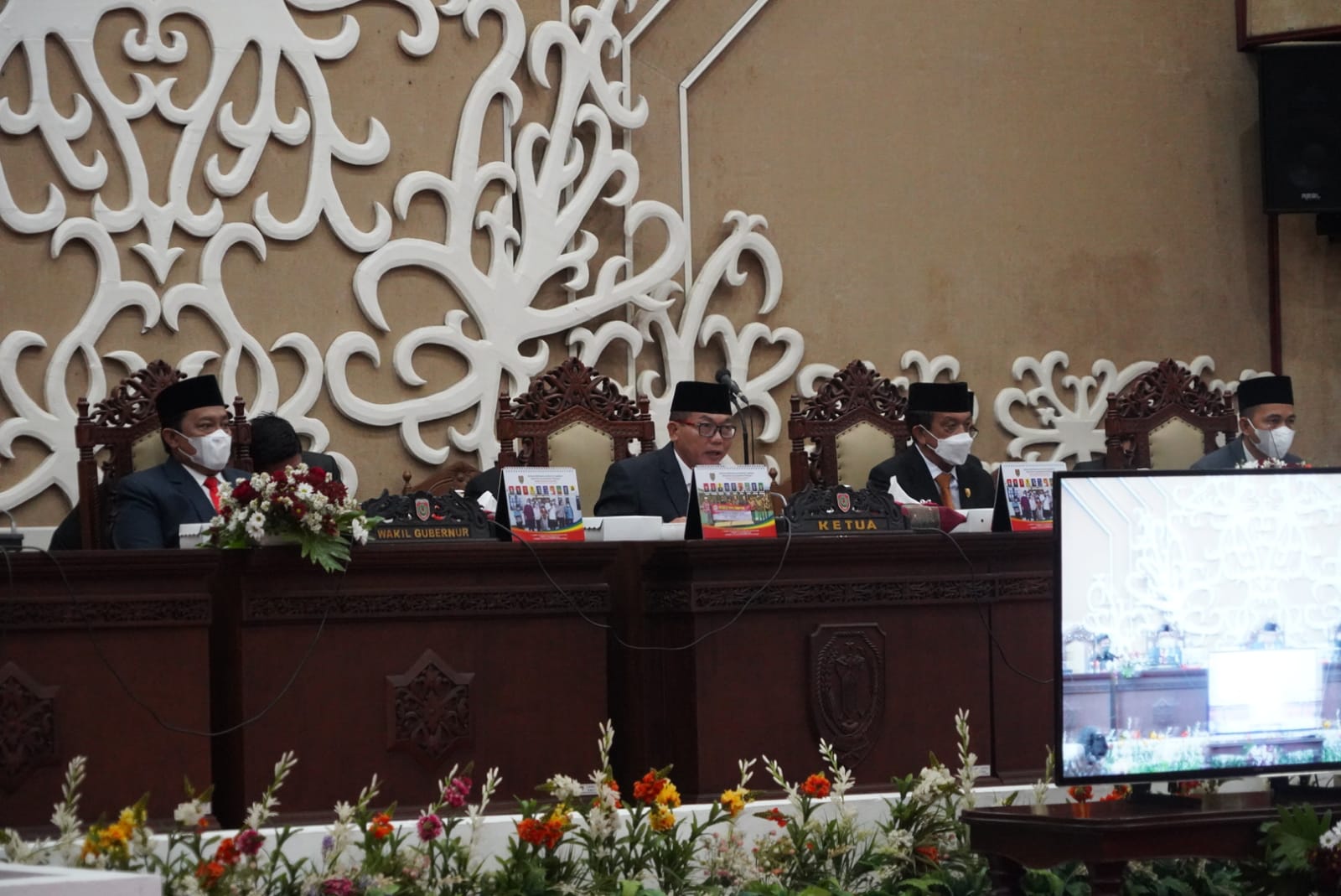 Wakil Gubernur Kalteng Edy Pratowo menghadiri Sidang Tahunan MPR RI secara Virtual