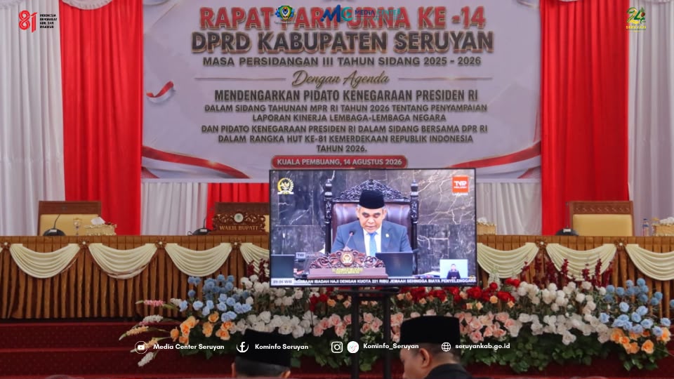 Wakil Bupati Seruyan Hadiri Rapat Paripurna DPRD, Simak Pidato Kenegaraan Presiden RI