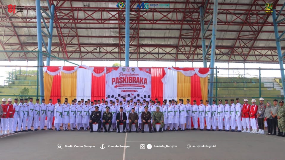 Bupati Seruyan Kukuhkan Paskibraka 2026, Siap Tugas Pada Upacara HUT Ke-81 RI