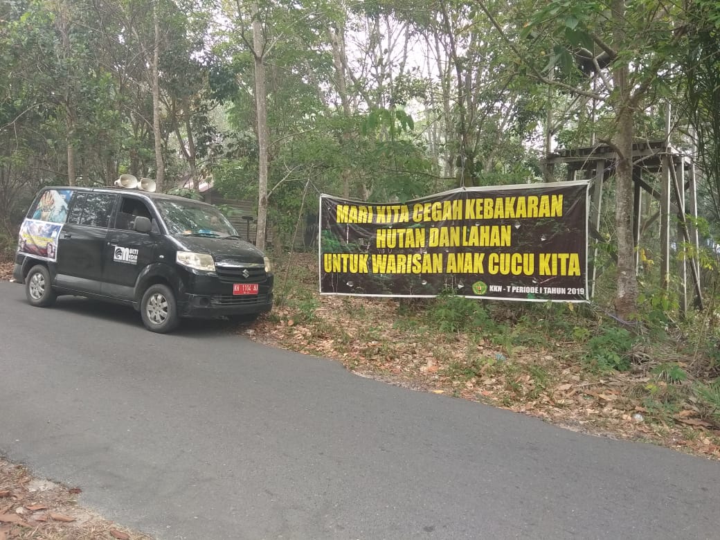 Siaran Keliling Diskominfo Kalteng Lakukan Penyebaran Informasi dan Himbauan Agar Tidak Membakar Hutan dan Lahan