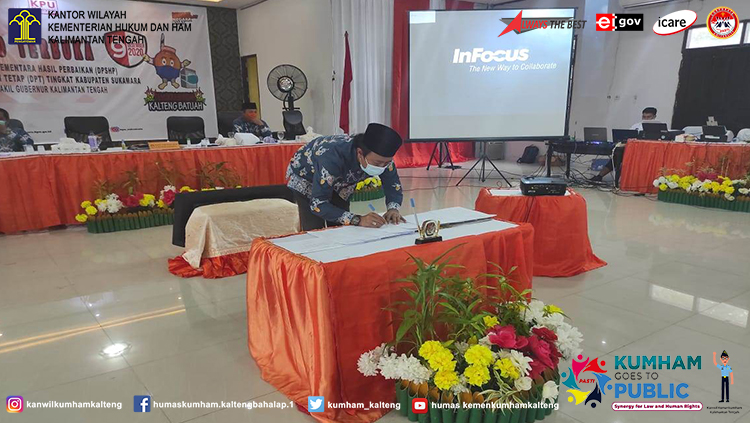 Lapas Sukamara Hadiri Rapat Pleno Terbuka KPU Kabupaten Sukamara