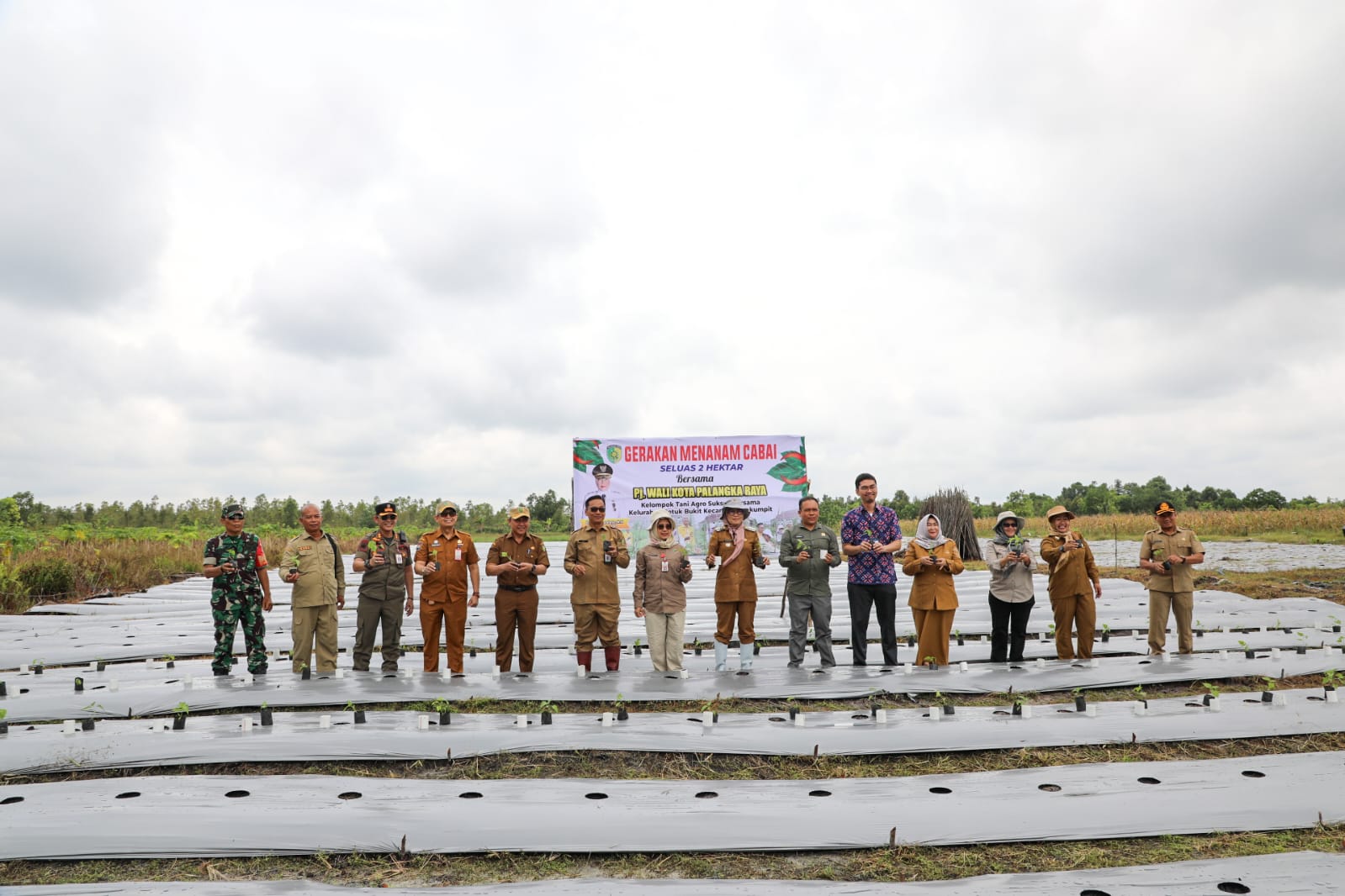 Kadis TPHP Prov. Kalteng Hadiri Kegiatan Gerakan Menanam Cabai