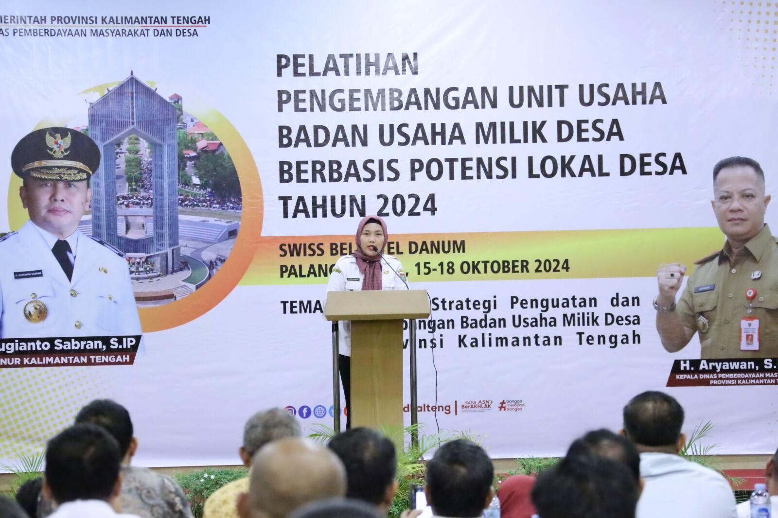 Dinas PMD Prov. Kalteng Laksanakan Pelatihan Pengembangan Unit Usaha Badan Usaha Milik Desa Berbasis Potensi Lokal Desa Tahun 2024