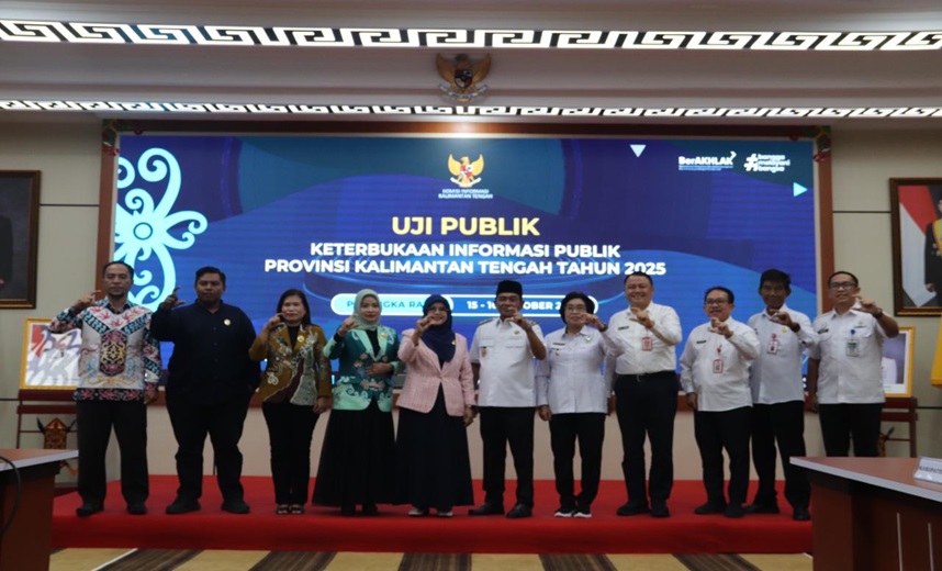 Wabup Barsel Ikuti Presentasi Monev Keterbukaan Informasi Publik 2025