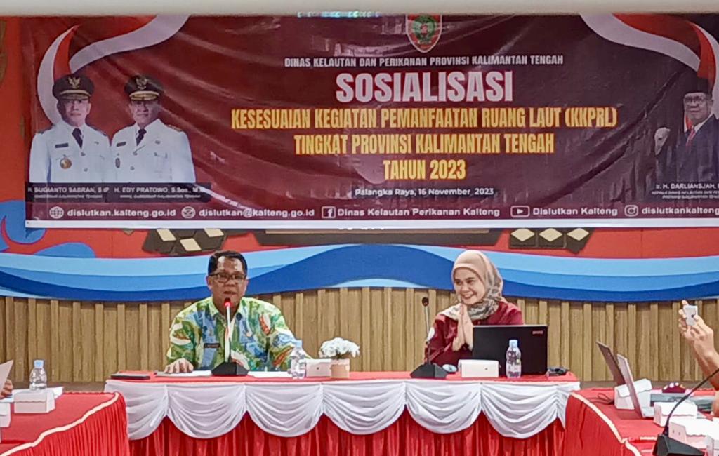 Dislutkan Selenggarakan Sosialisasi Kesesuaian Kegiatan Pemanfaatan Ruang Laut di Pesisir Provinsi Kalimantan Tengah