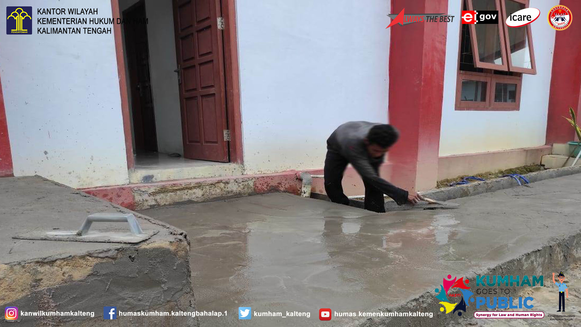 Ciptakan Keindahan dan Kebersihan Sekitar Lapas, WBP Buat Taman