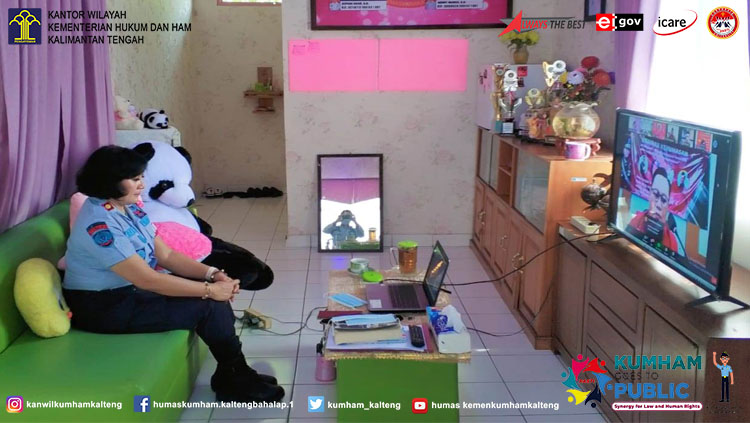 Kepala Rupbasan Palangka Raya Ikuti Webinar Strategi Komunikasi Pemerintah Dalam Mempopulerkan Informasi Hukum