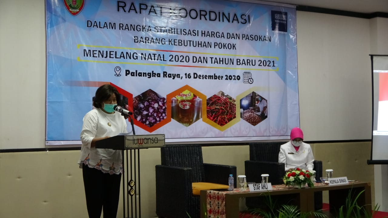 Disdagperin Prov. Kalteng Gelar Rakor Stabilisasi Harga dan Stok Pasokan Barang Menjelang Hari Natal dan Tahun Baru