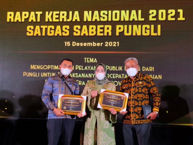 Kobar Raih Penghargaan Kabupaten Bebas Pungli, Bupati Hj Nurhidayah : Terus Jaga Komitmen dan Kualitas Pelayanan